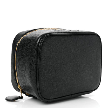 Chanel Caviar CC Vanity Cosmetic Case Black 4 of 10