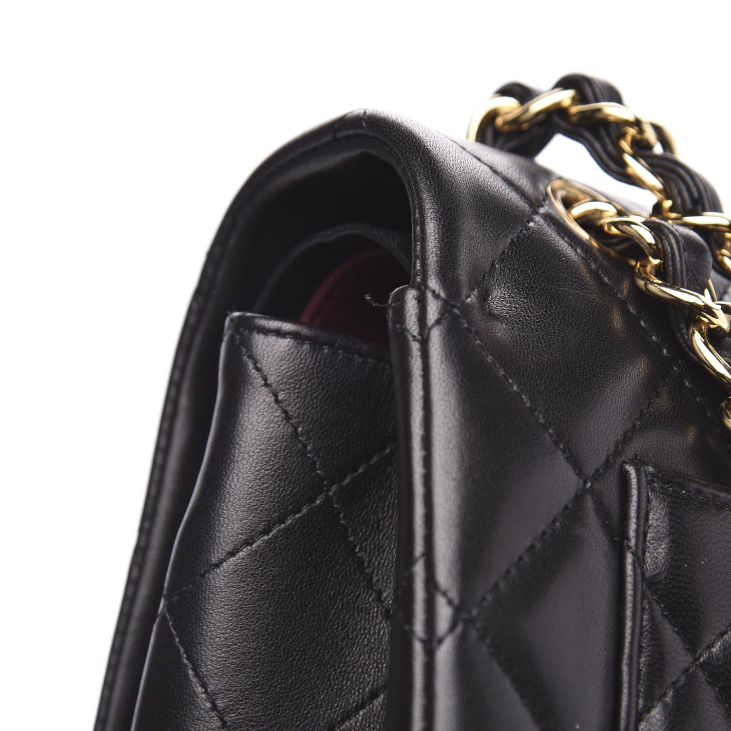 Chanel Lambskin Quilted Maxi Double Flap Black 12 of 16