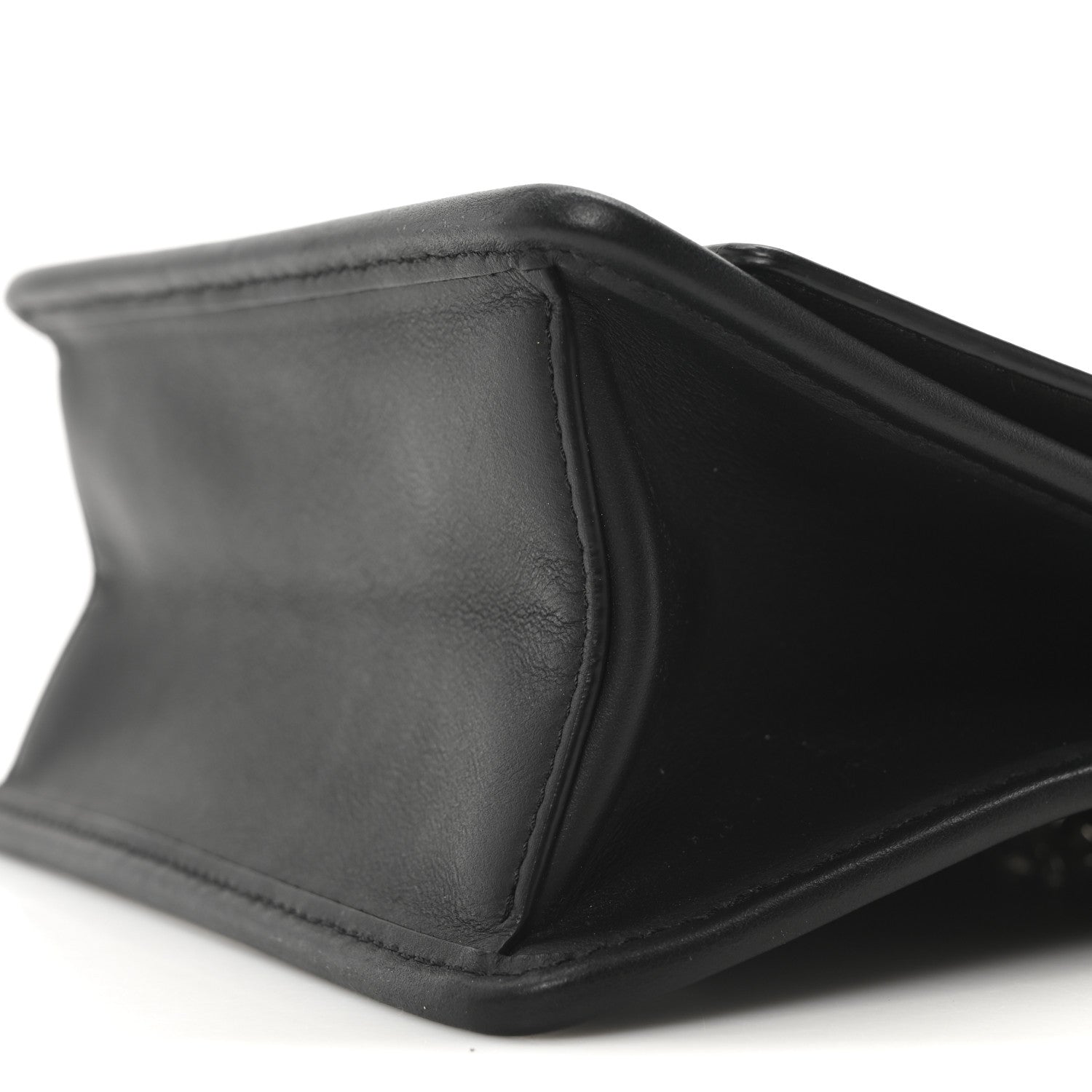 Fendi Vitello Century Velvet F is Fendi FF Small Kan I Shoulder Bag Black Tobacco 9 of 9