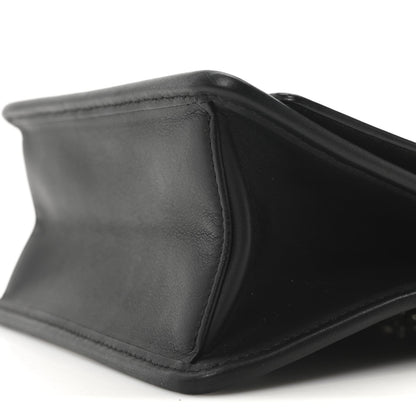 Fendi Vitello Century Velvet F is Fendi FF Small Kan I Shoulder Bag Black Tobacco 9 of 9