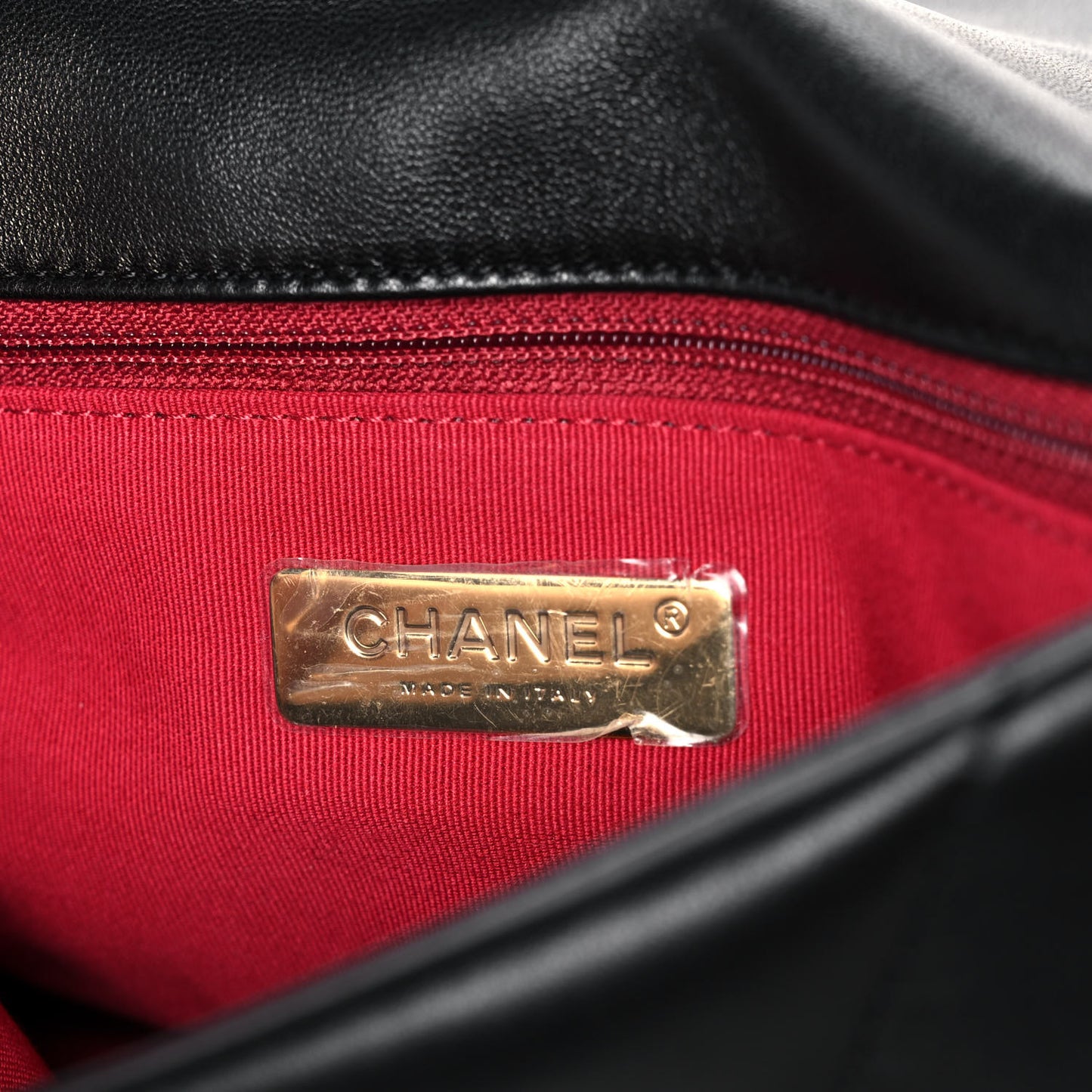 Lambskin Quilted Medium Chanel 19 Flap Black