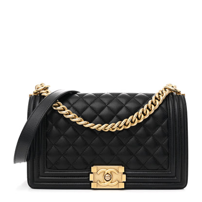 Chanel Caviar Quilted Medium Boy Flap Black 1 of 10