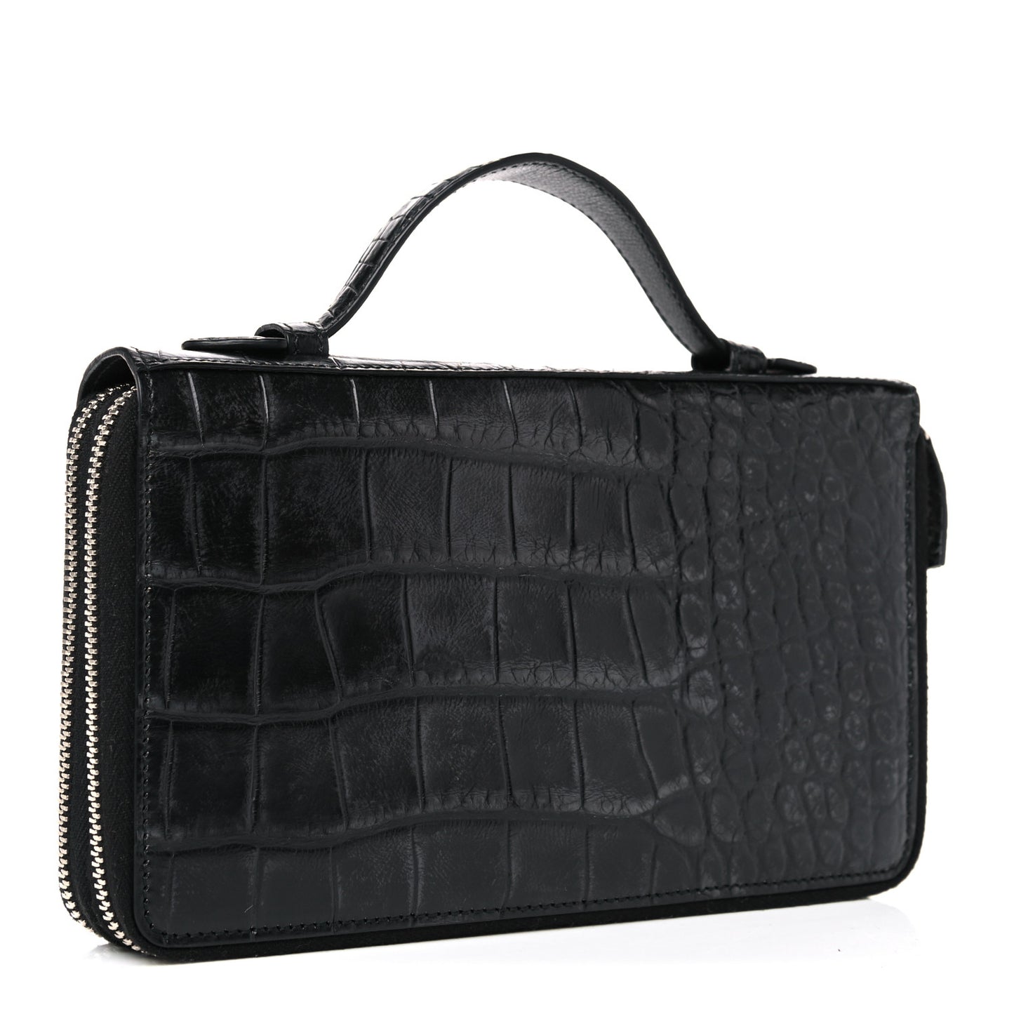 Crocodile Travel Document Case Black