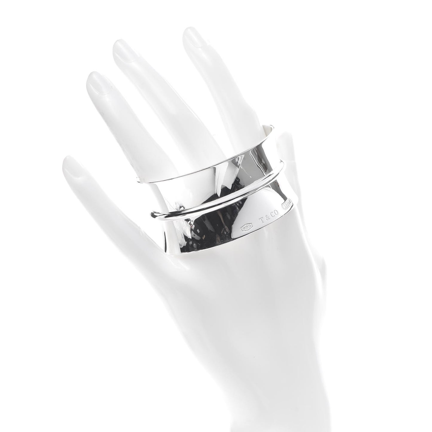 Sterling Silver Wide 1837 Cuff Bracelet