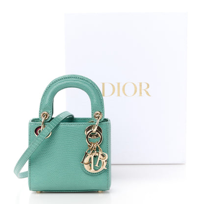 Christian Dior Lizard Micro Lady Dior Vert Tundra 11 of 11