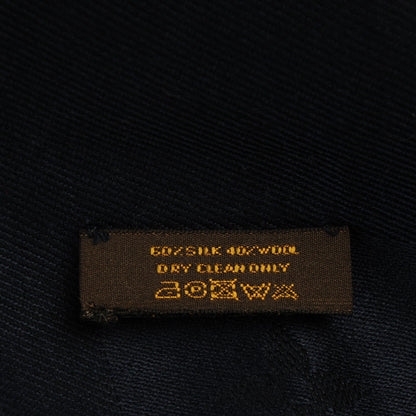 Louis Vuitton Silk Wool Monogram Shawl Night Blue 6 of 6