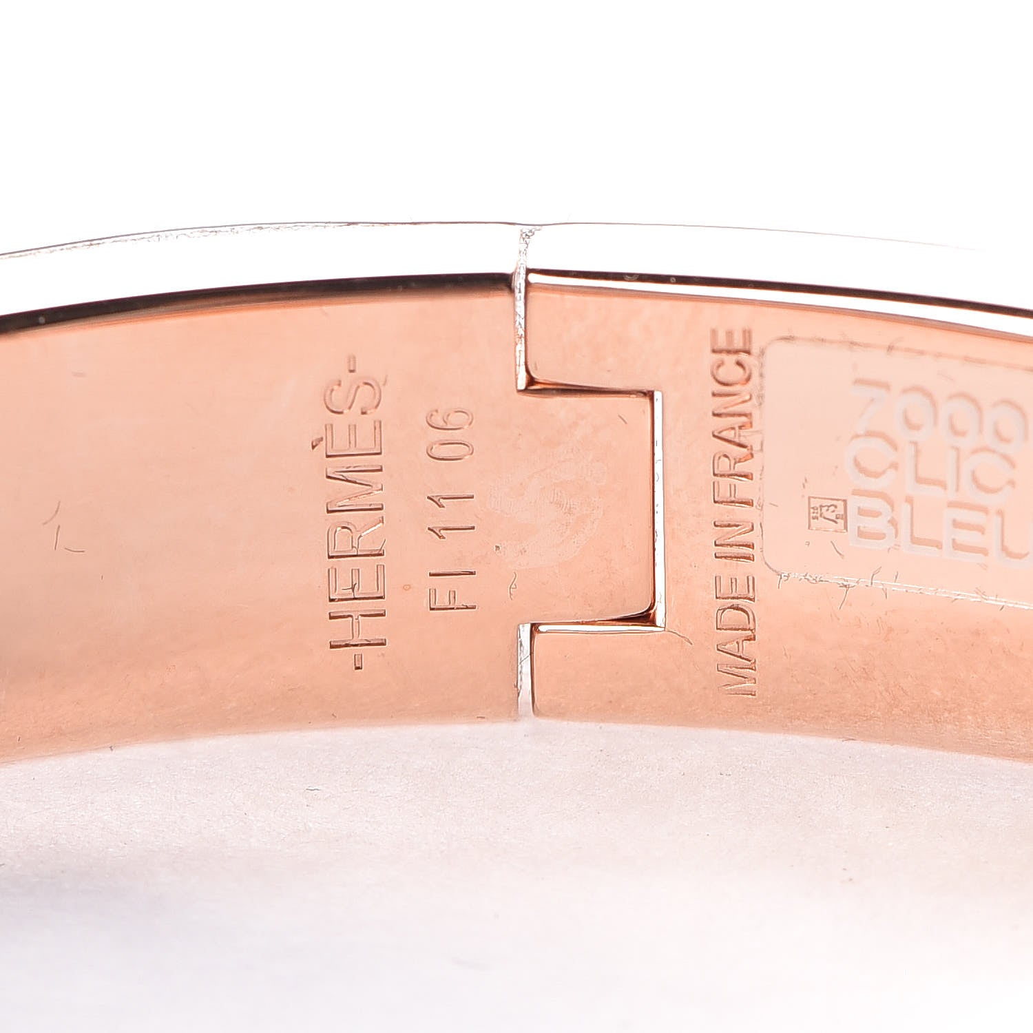 Hermes Enamel Narrow Clic Clac H Bracelet PM Bleu Cielo 4 of 5