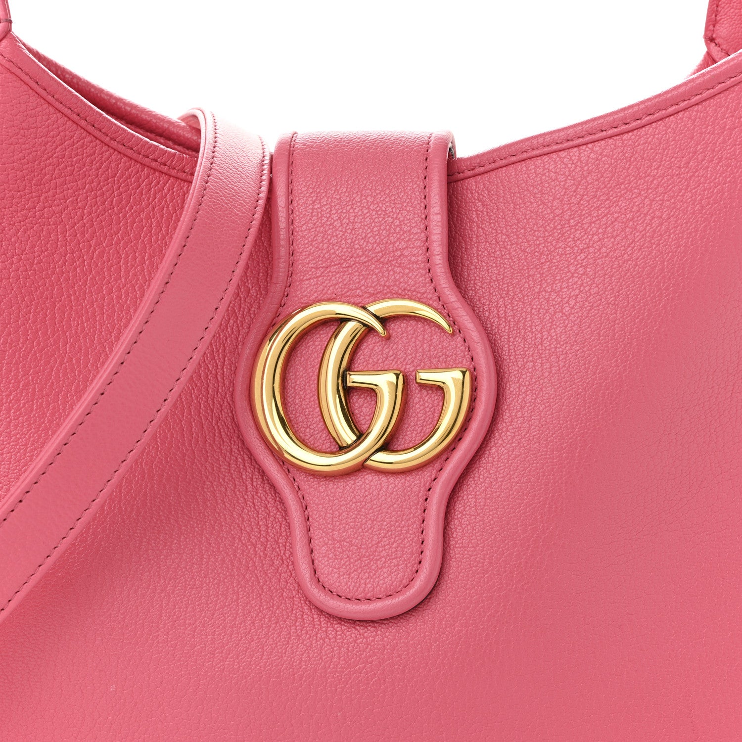 Gucci Goatskin Medium Aphrodite Shoulder Bag Rhodamine Pink 14 of 19