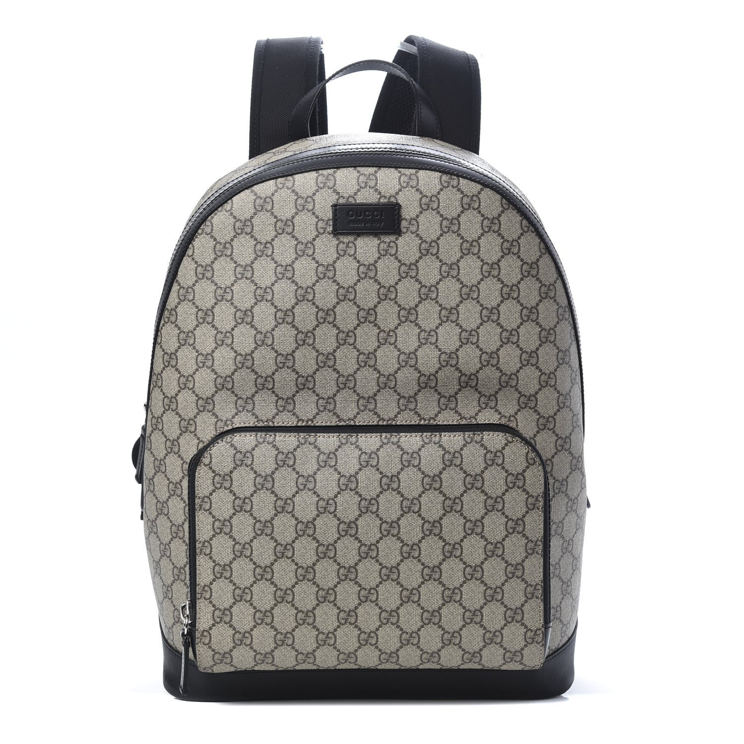 Gucci GG Supreme Monogram Medium Backpack Black 1 of 10