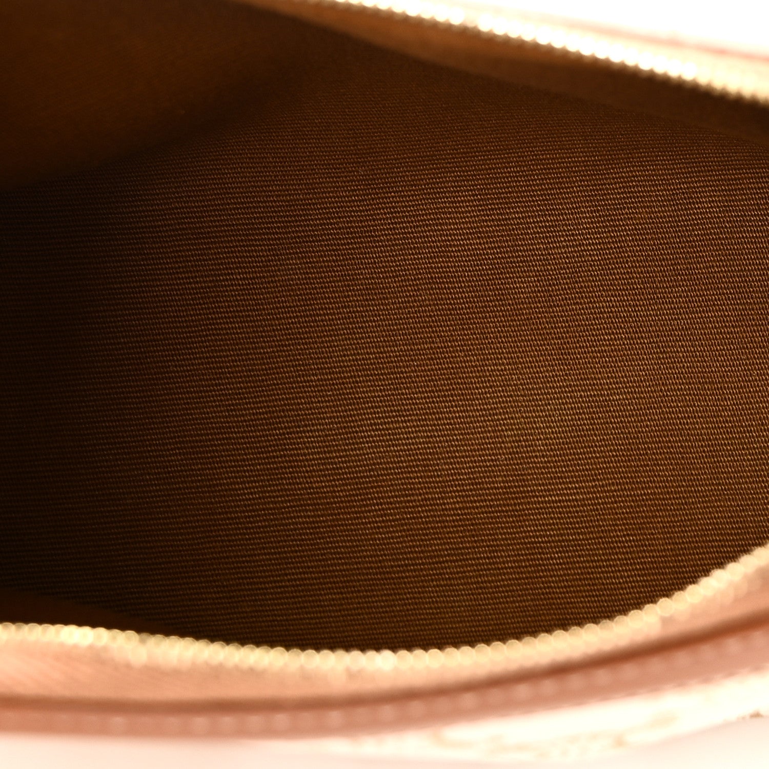 Celine Lambskin Triomphe Canvas Clutch With Chain White Tan 5 of 10