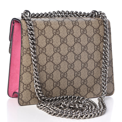 Gucci GG Supreme Monogram Mini Dionysus Shoulder Bag Pink 3 of 12