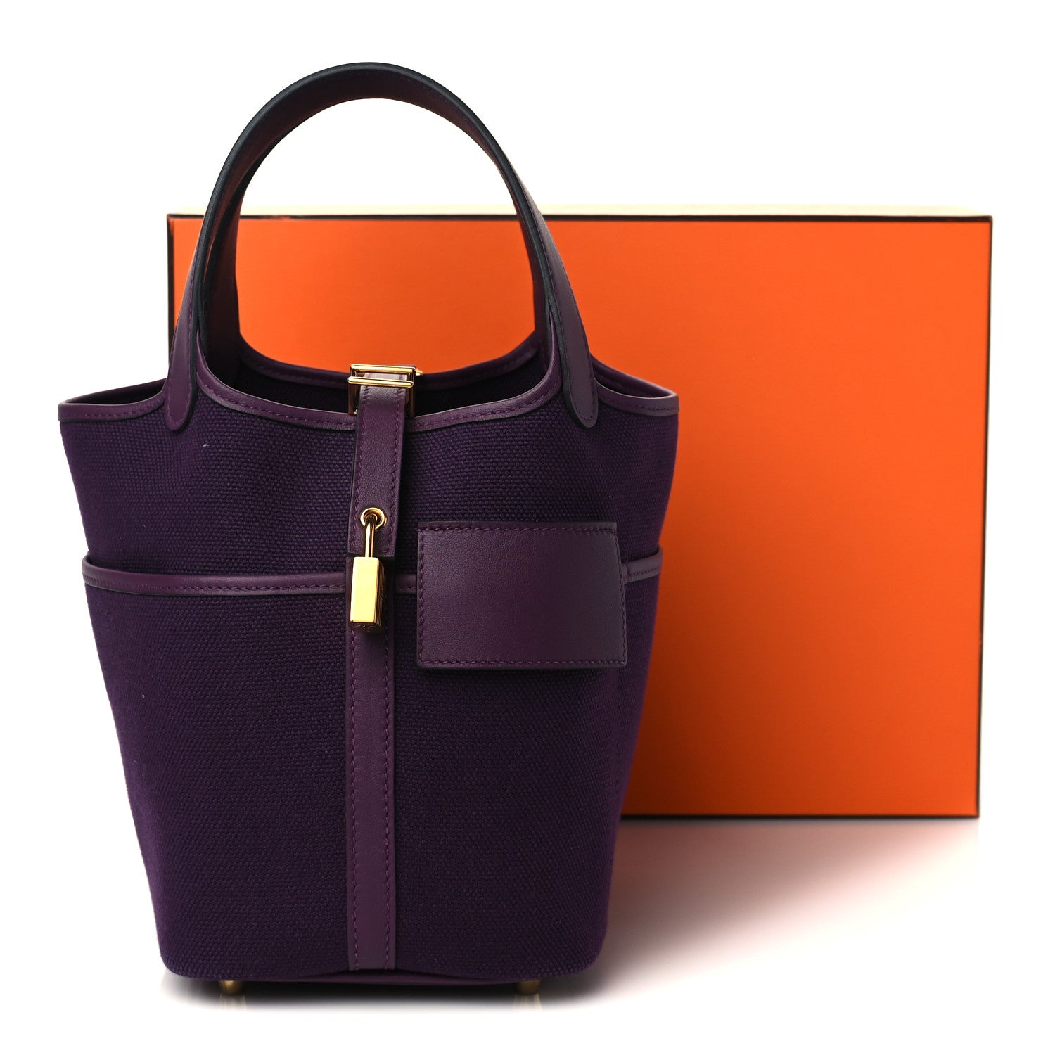 Hermes Toile Goeland Swift Cargo Picotin Lock Raisin Cassis 9 of 9