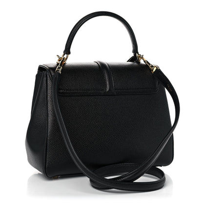 Celine Grained Calfskin Small 16 Top Handle Bag Black 2 of 9