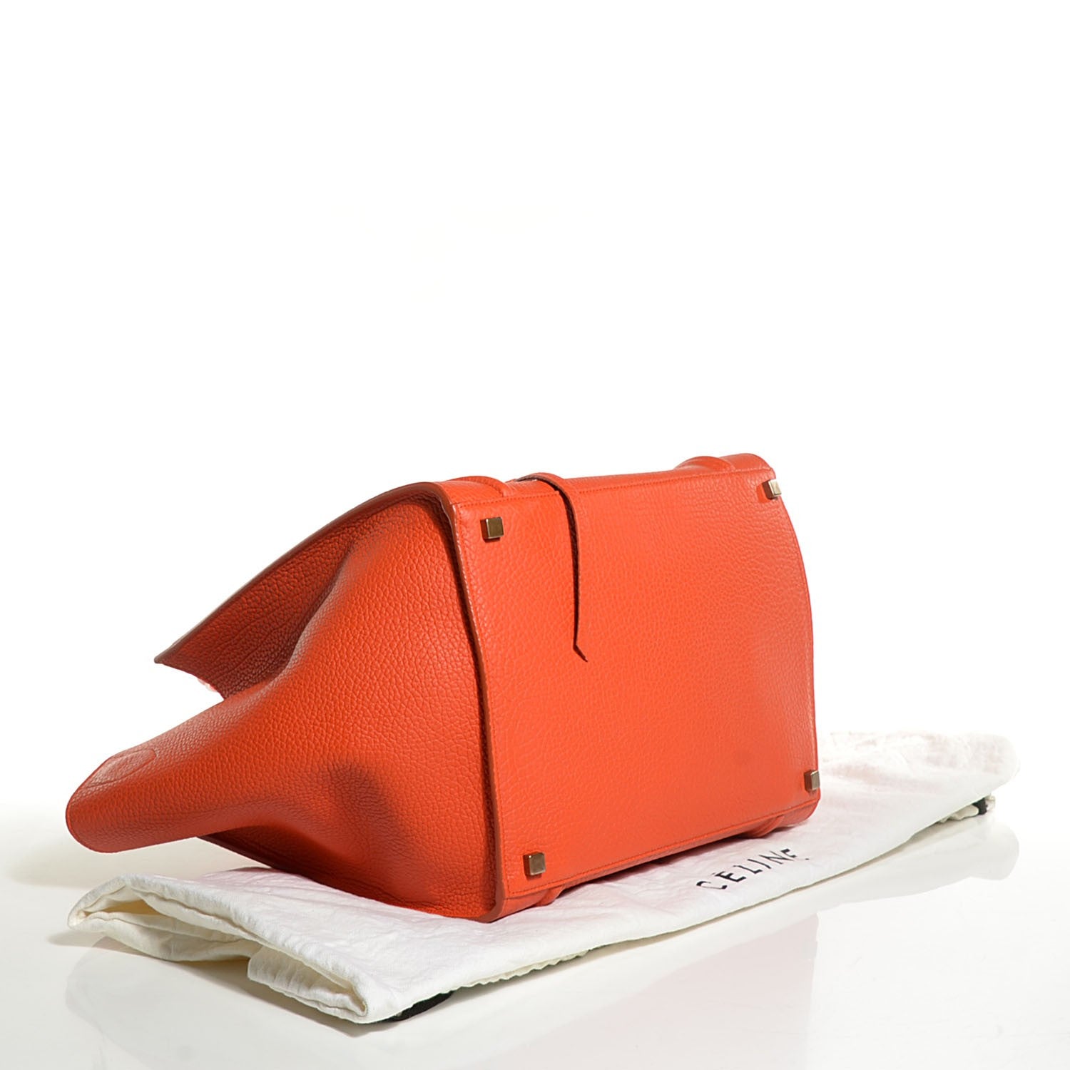 Celine Bullhide Calfskin Medium Phantom Luggage Burnt Orange 12 of 16