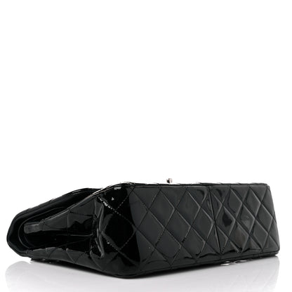Chanel Patent Quilted Jumbo Double Flap Black 4 of 11