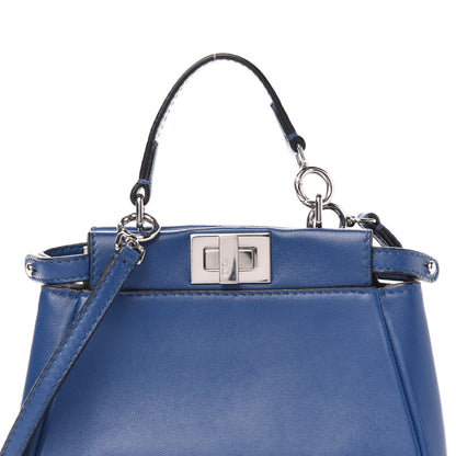 Fendi Shiny Nappa Micro Peekaboo Iconic Satchel Iris 12 of 12