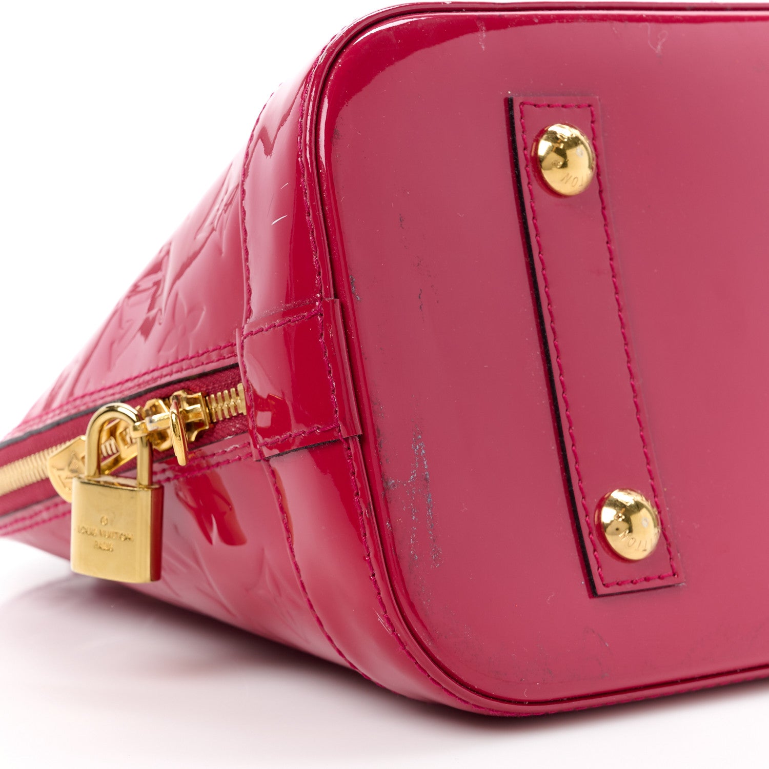 Louis Vuitton Vernis Alma PM Pomme D'Amour 14 of 16