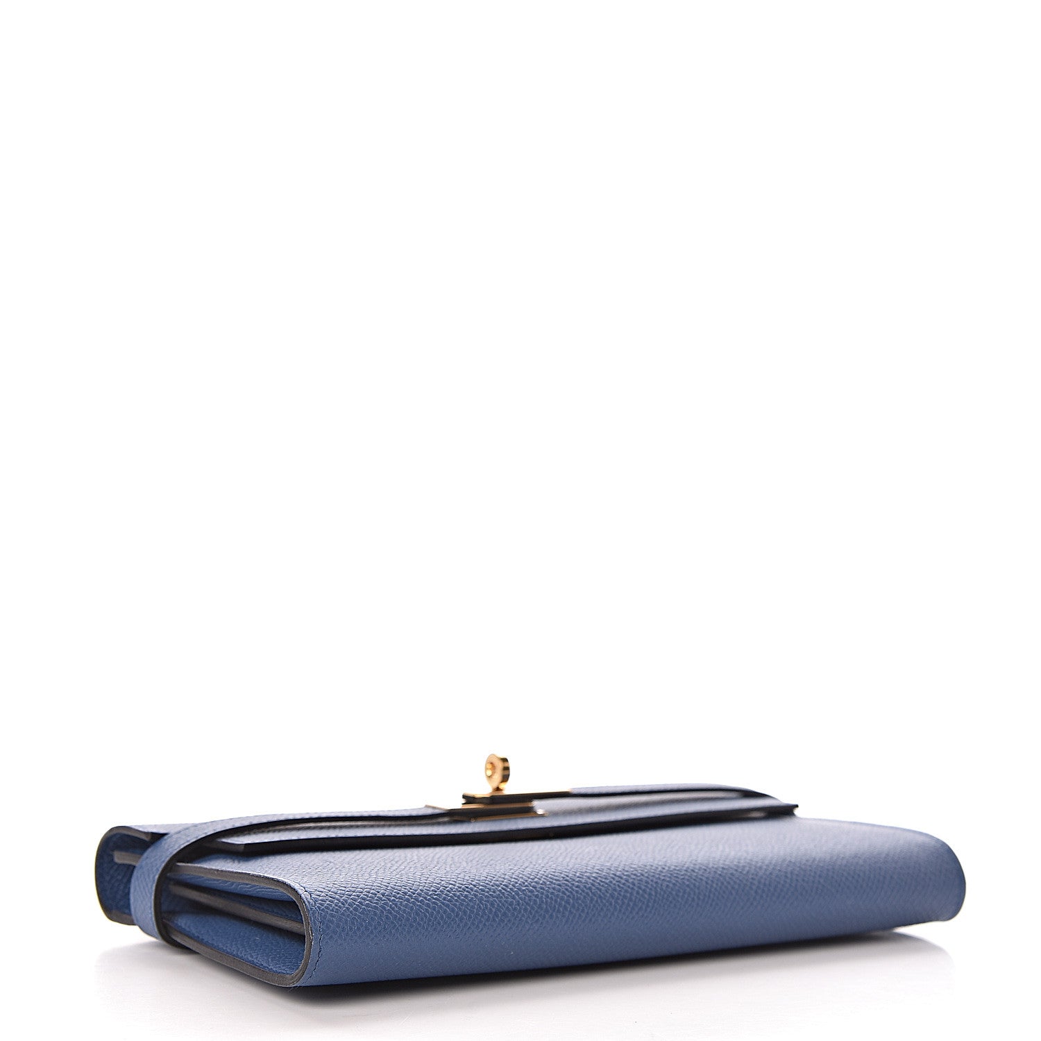 Hermes Epsom Kelly Longue Wallet Bleu Agate 4 of 7