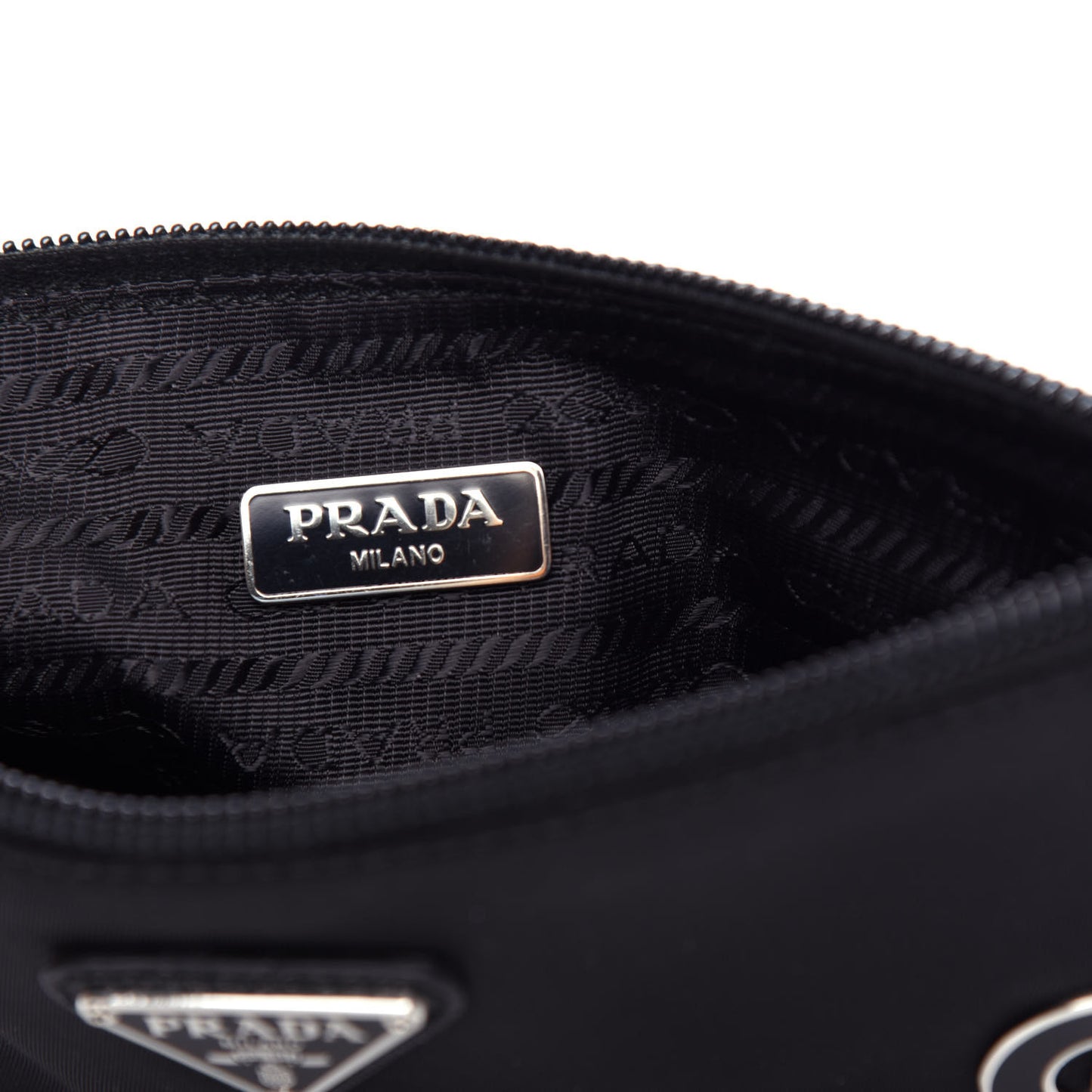 Tessuto Nylon Smalto Pouch Black