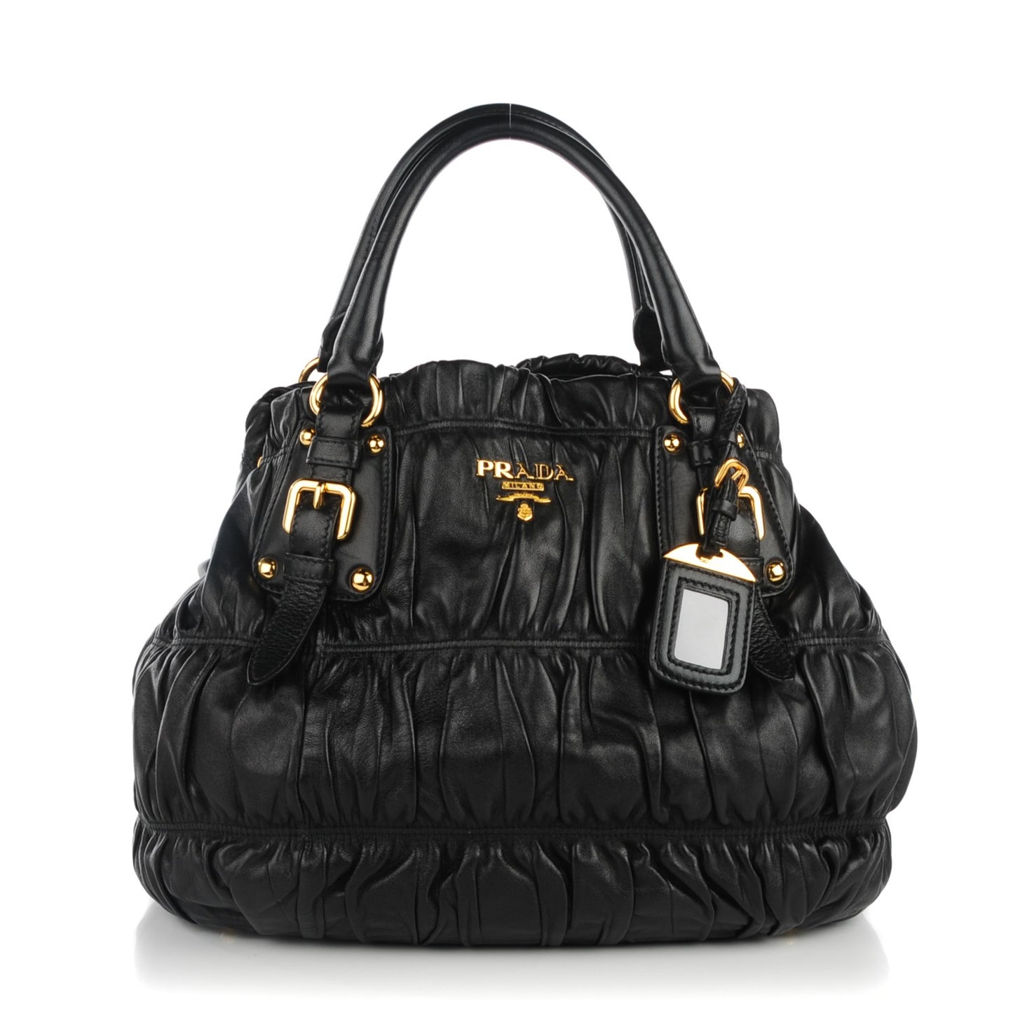 Nappa Gaufre Tote Nero Black