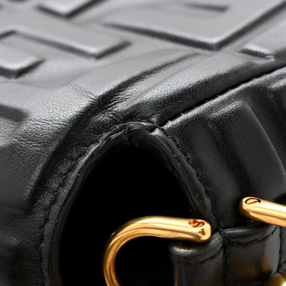 Fendi Nappa FF 1974 Embossed Baguette Black 14 of 15