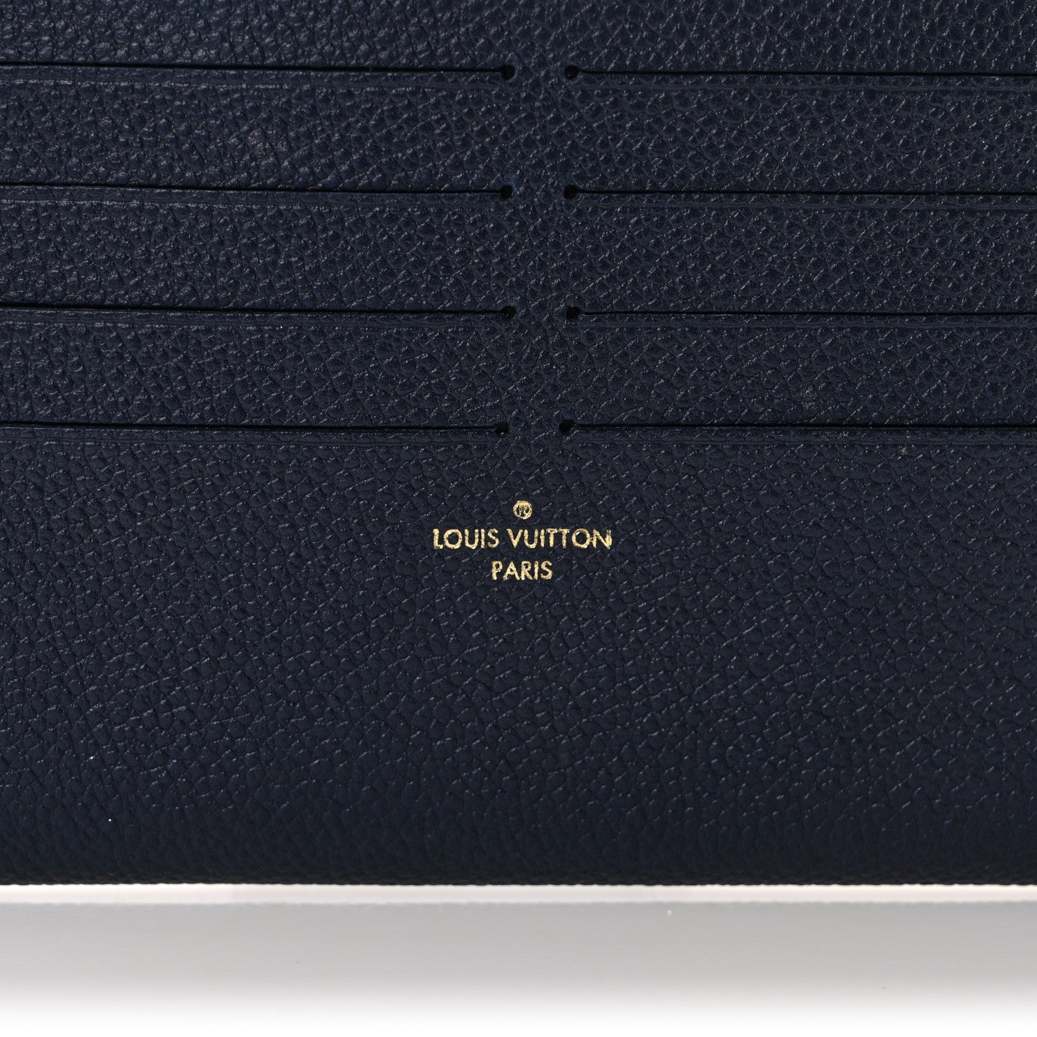 Louis Vuitton Calfskin Felicie Chain Wallet Card Holder Insert Marine Rouge 6 of 6
