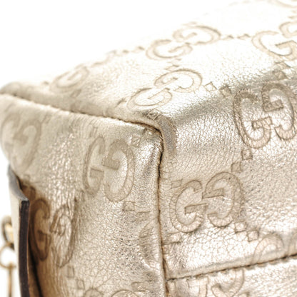 Gucci Metallic Guccissima Small Cosmetic Case Gold 8 of 8