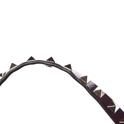 Valentino Garavani Patent Rockstud Flip Lock Tote Rubin 10 of 11