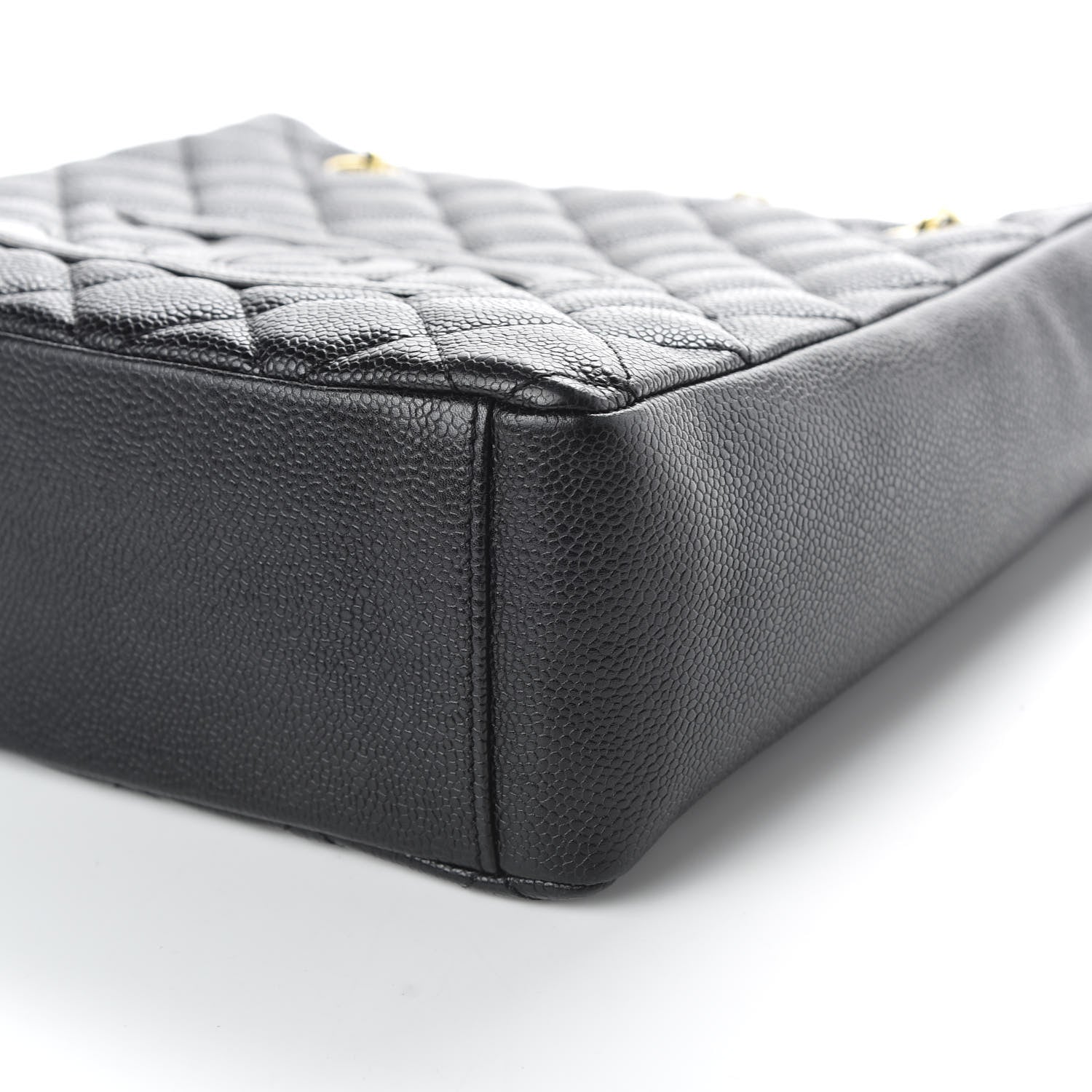 Chanel Caviar Quilted Petit Shopping Tote PST Black 9 of 10
