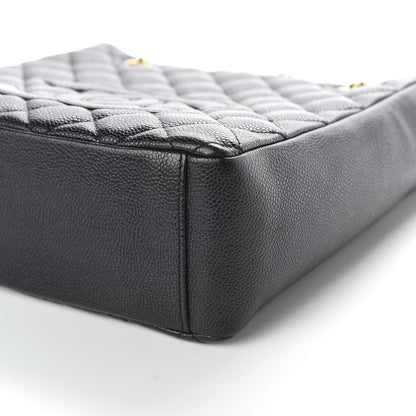 Chanel Caviar Quilted Petit Shopping Tote PST Black 9 of 10
