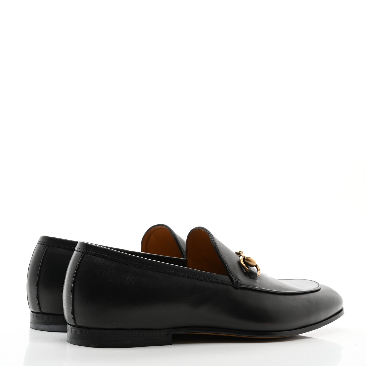 Calfskin Horsebit Mens Jordaan Loafers 8 Black