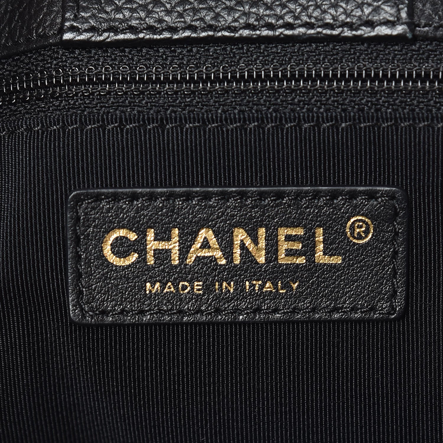 Chanel Calfskin Cerf Executive Shopper Tote Black 11 of 12