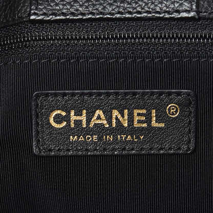 Chanel Calfskin Cerf Executive Shopper Tote Black 11 of 12