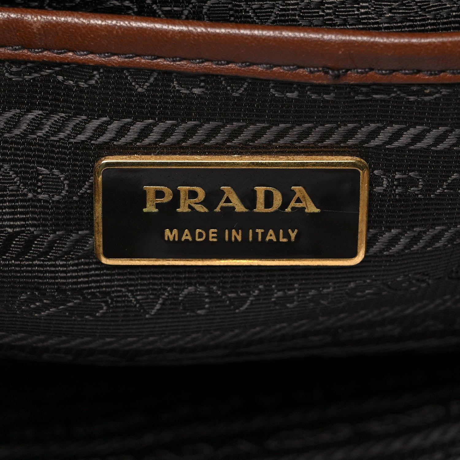 Prada Nappa Chevron Braided Hobo Brown 5 of 7
