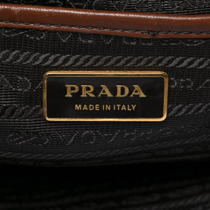 Prada Nappa Chevron Braided Hobo Brown 5 of 7