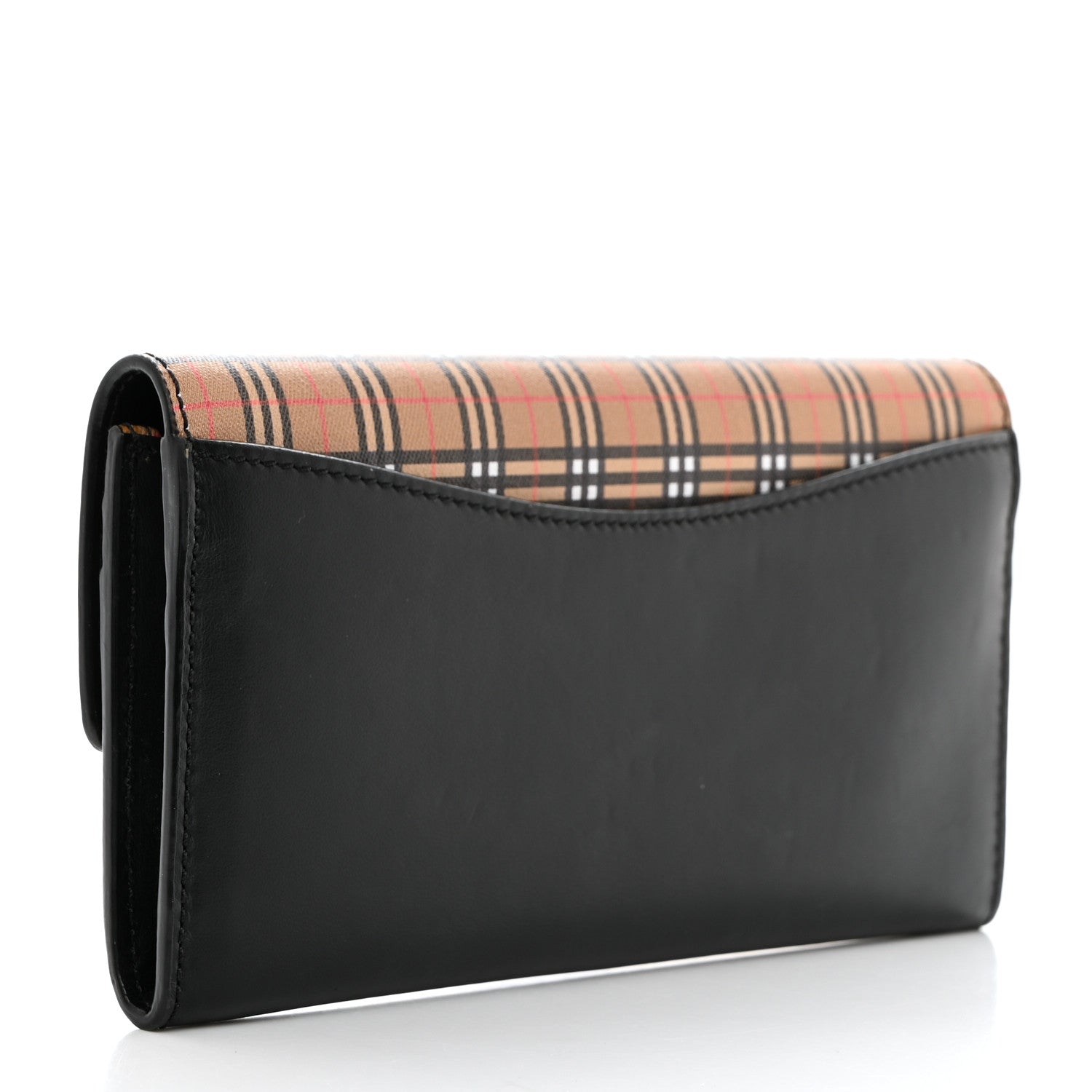 Burberry Calfskin Mini Vintage Check Harris Wallet Antique Yellow 3 of 8