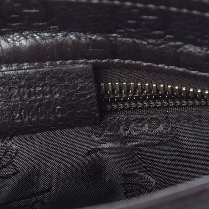 Gucci Guccissima Small Flat Messenger Bag Dark Brown 7 of 12