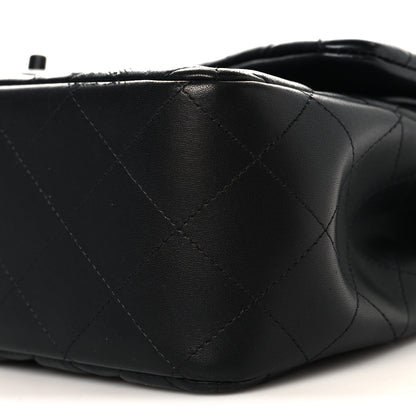 Chanel Lambskin Quilted Jumbo Double Flap So Black 10 of 13