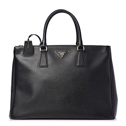 Prada Saffiano Large Galleria Double Zip Tote Black 1 of 10