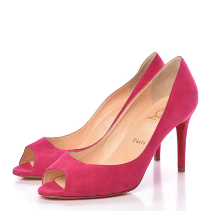 Christian Louboutin Veau Velours You You 85 Pumps 39 Dark Pink 3 of 12