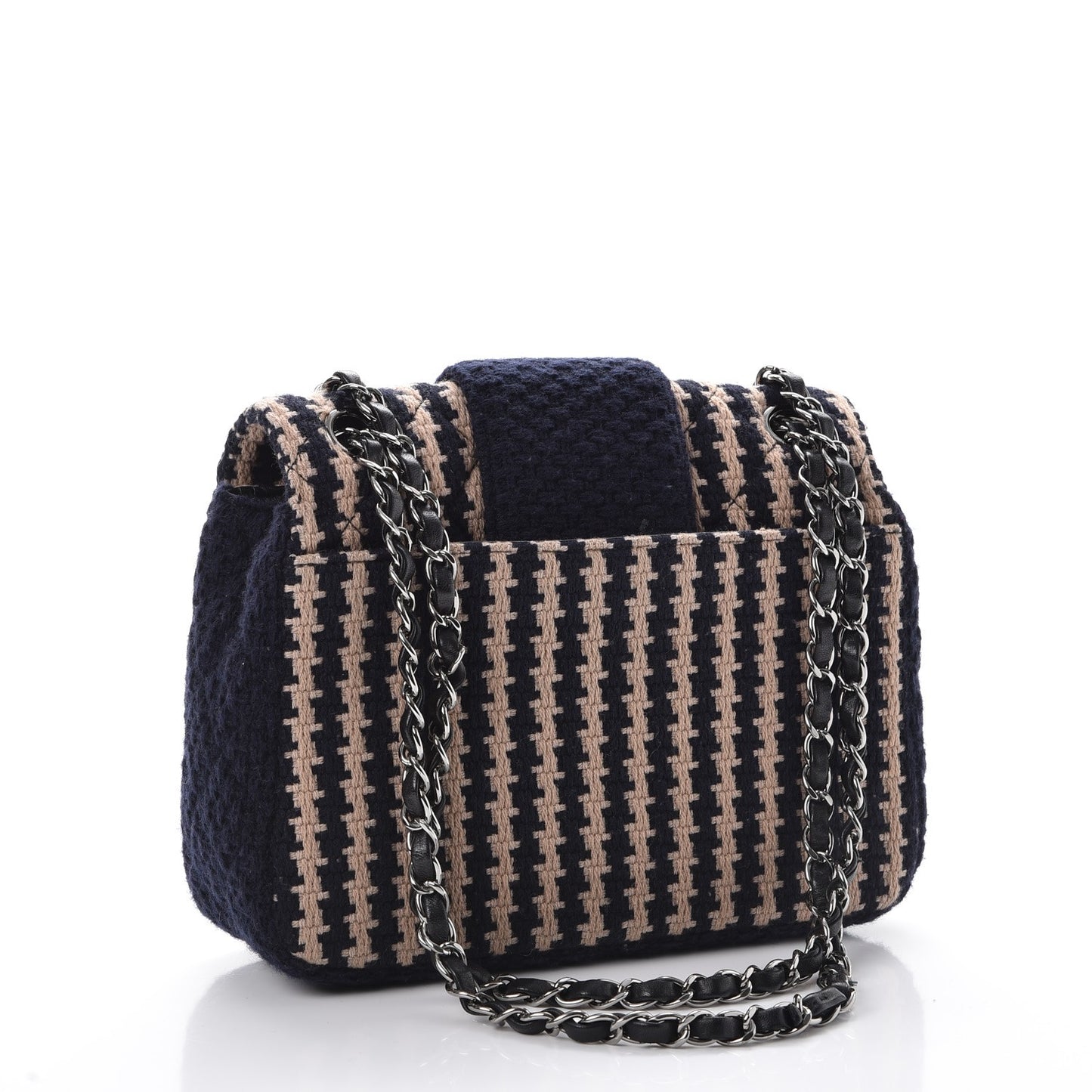 Tweed Small Elementary Chic Flap Blue Beige