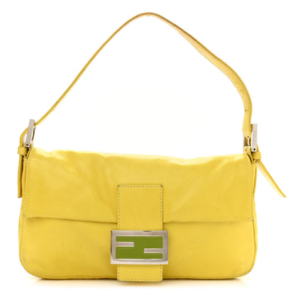 Fendi Calfskin Baguette Yellow 1 of 15
