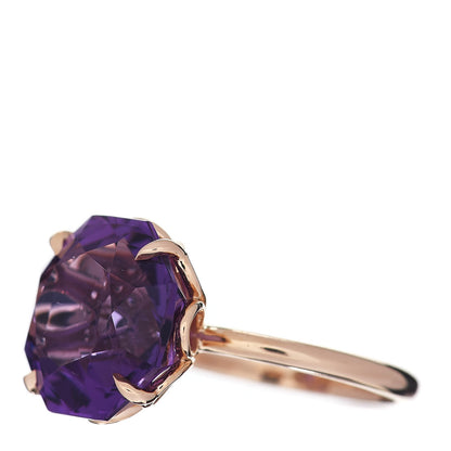 Tiffany 18K Rose Gold Amethyst Octagonal Sparklers Ring 52 6 3 of 6