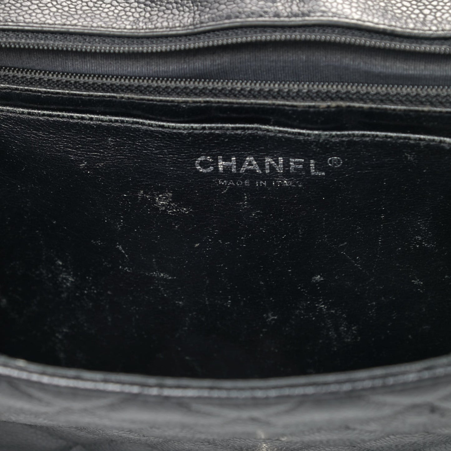 Caviar Quilted Jumbo Single Flap Black