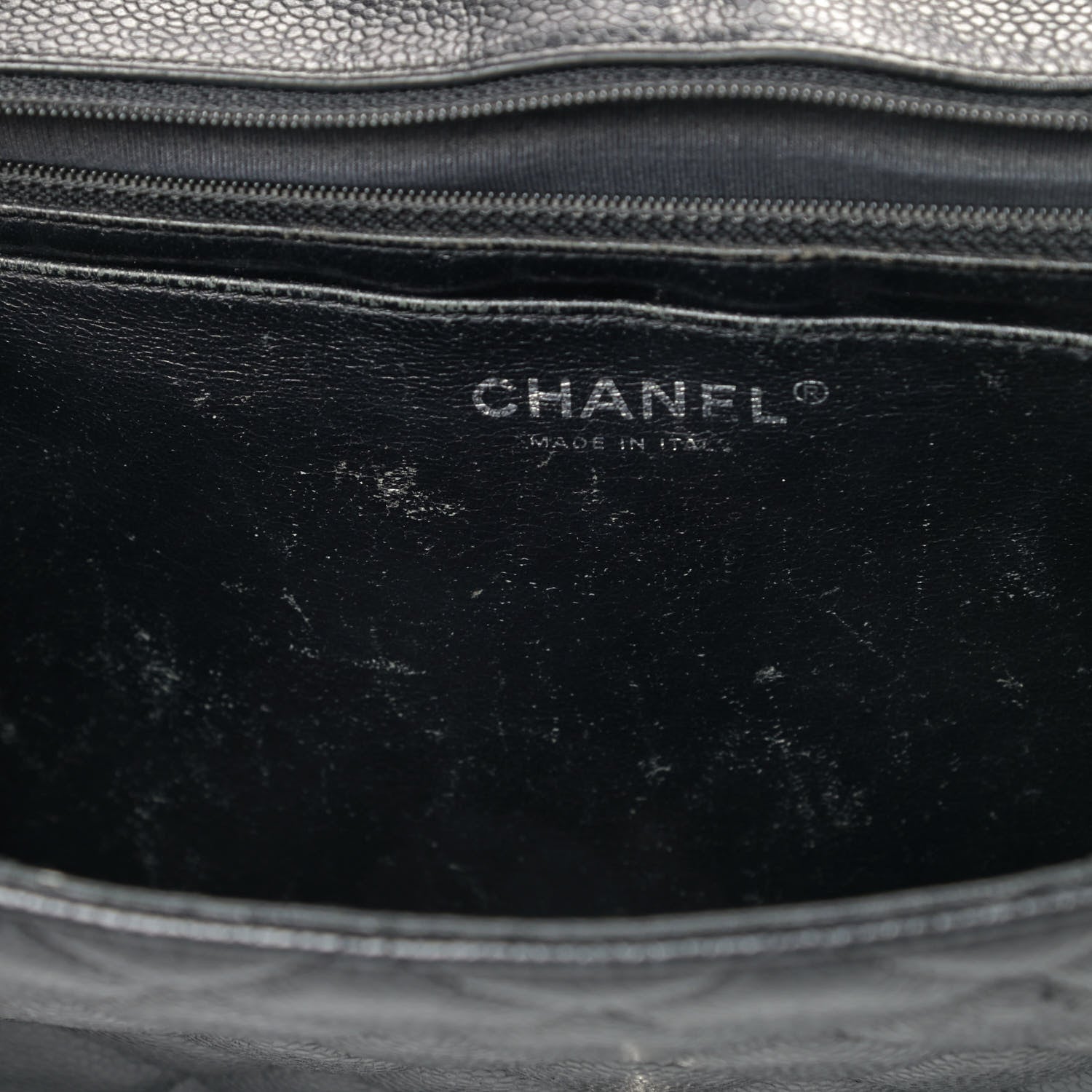 Chanel Caviar Quilted Jumbo Single Flap Black 5 of 6
