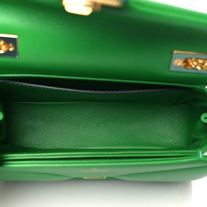 Valentino Garavani Nappa One Stud Chain Clutch Gea Green 5 of 9