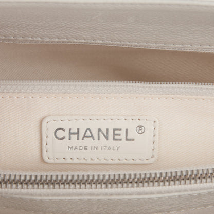 Chanel Caviar Quilted Grand Shopping Tote GST White 6 of 11
