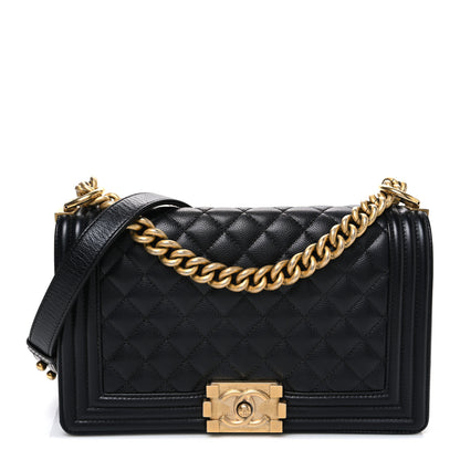 Chanel Caviar Quilted Medium Boy Flap Black 1 of 10