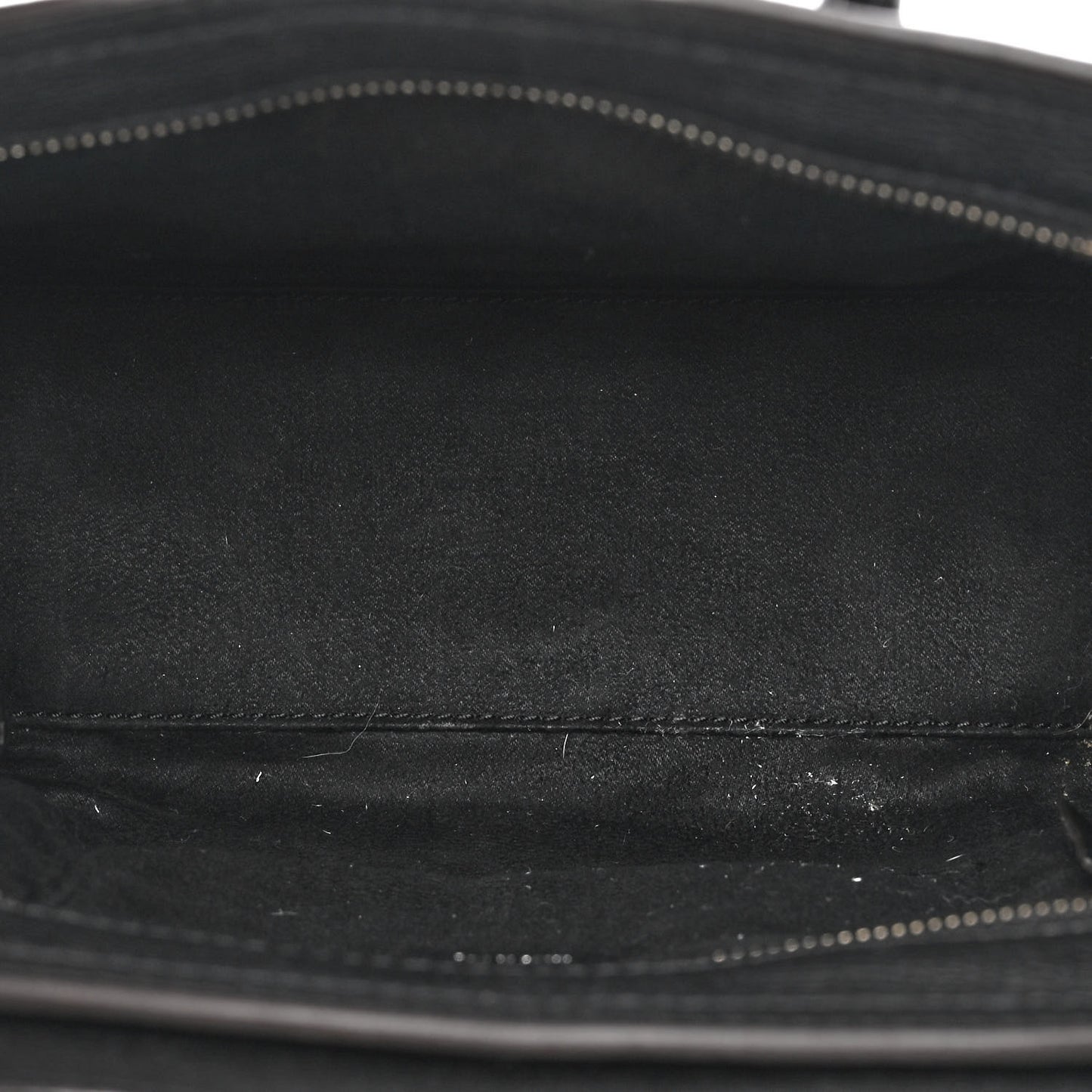 Drummed Calfskin Nano Luggage Black