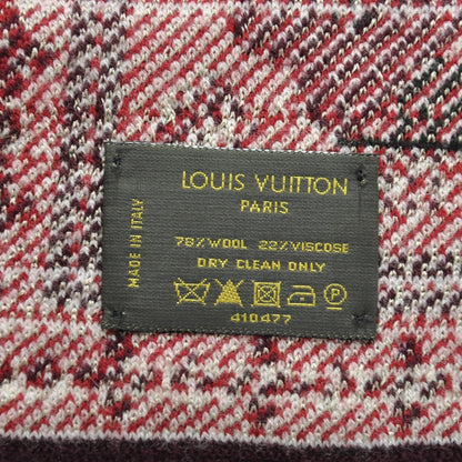 Louis Vuitton Wool Maille Flocon Scarf Scandinavian Red 4 of 4